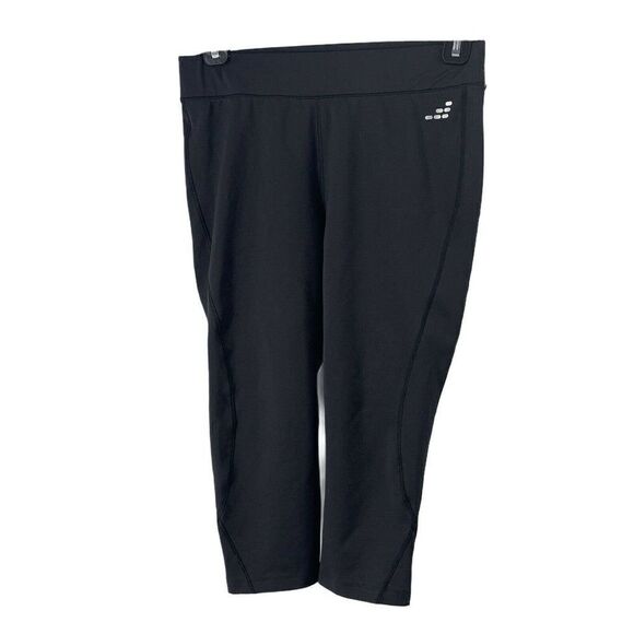 Black Cropped Athletic Pants Small BCG - Picture 1 of 4